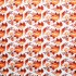 Orange Peach Polycrepe Printed