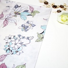 Pencil Color Flower Cotton Printed