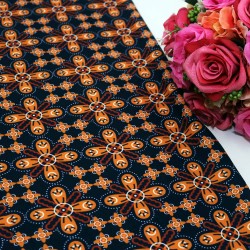 Brown Saloma Polycrepe Printed