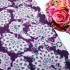 Purple Base Flower Polycrepe Printed