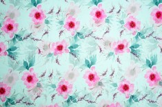 WATERCOLOR SEAMLESS FLORAL CHIFFON