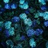 Blue Chrysanthemum Full Lace