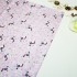 Cute Bird Pink Cotton Printed