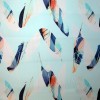 Blue Feather  Printed Rosella