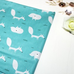 Two Fox Green Printed Cotton