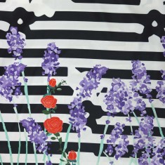 Stripes Flowers Printed Rosella